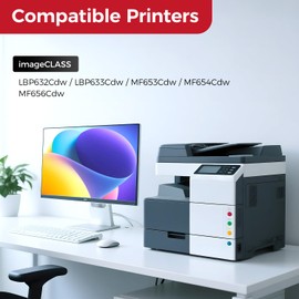 067 067H Toner Cartridge Set MF656Cdw MF654Cdw Compatible Replacement for Canon 067H 067 Color ImageCLASS LBP632Cdw MF653Cdw LBP633Cdw Printer High Yield 4 Pack Ink (Black Cyan Yellow Magenta)