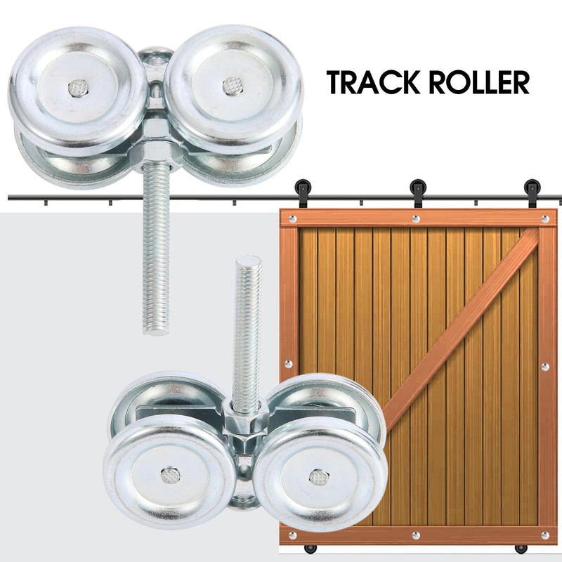 Track Sliding Door Wheels for 1-3/4" Wide and 2-1/4",Heavy-Duty Exterior
