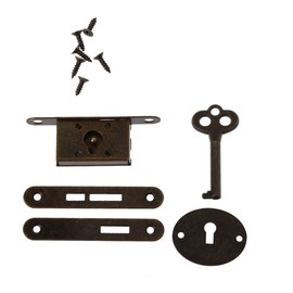 Eiudxue Antique Metal Drawer Locks Decorative Furniture Locks with Key for Drawers Wardrobe Jewelry Box Wooden Box