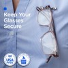 ReadeREST Magnetic Eyeglass Holder, White with Clear Crystals