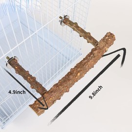 Natural Pepper Wood Bird Perches for Parrot - Wooden Bird Parrot Stand Branches Parakeet Cage Perch Accessories for Small Birds Budgies Cockatiels Conure Lovebirds