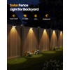 Bridika Solar Fence Lights Outdoor Waterproof, 12 Pack Solar Powered
