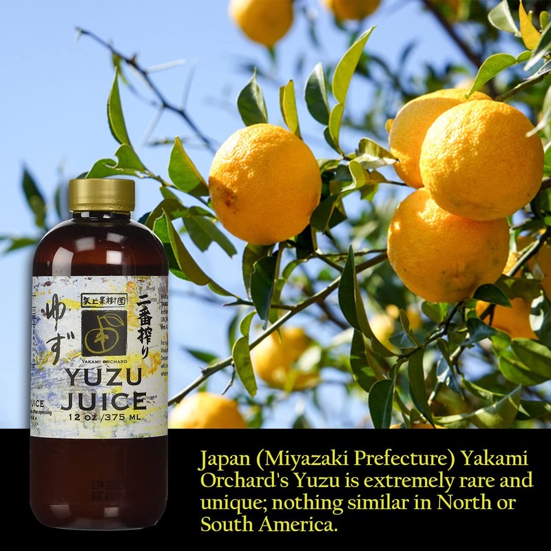 Yakami Orchard 100% Pure Japanese Yuzu Juice, 12 Ounce (Pack