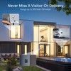 Aigostar waterproof portable wireless bell set, doorbell kit, LED flashing,