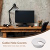 sourcing map 4Pcs Cable Hole Cover, 2Inch/50mm ABS Desk Cable