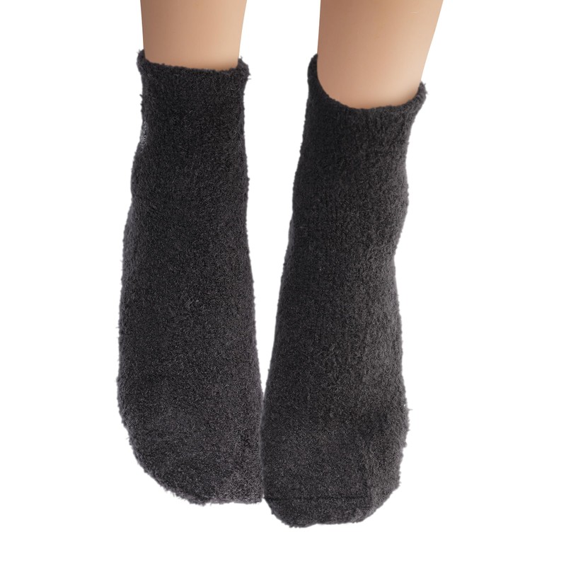 Earth Therapeutics Aloe Socks - Double Pack - Gray/Black (2