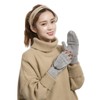 YSXY Women's Fingerless Thermal Gloves Mittens with Button Flap for
