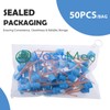50PCs Dental Grade Dental 76mm Blue/White Impression Mixing Tips by
