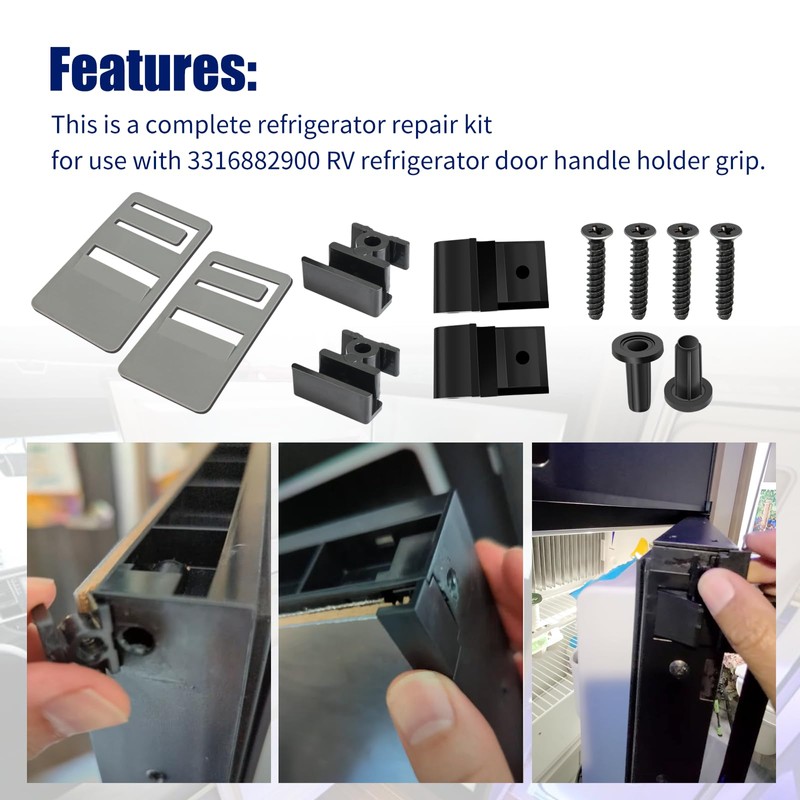 AQBB 3316885.900 RV Hinge Repair Kit Compatible with Dometic,RV Refrigerator