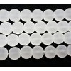 Frosted Glass Beads White Balls 10 mm Matt Strange Iced