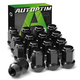AUTOPTIM 1/2-20 Golf Carts Lug Nuts - Replacement for EZGO & Club Car Golf Carts Aftermarket Wheel Lug Nuts 16PCS Black Closed End Tire Nuts