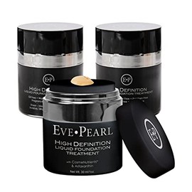 EVE PEARL HD Liquid Foundation Natural Matte Cover Everyday Long Lasting Minerals Makeup For All Skin Types 3,6,12 Value Packs (Medium, Pack of 3)