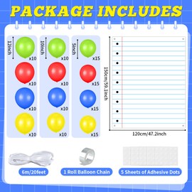 141Pcs Back to School Arch Kit Party Decorations Notebook Classroom Backdrop with Balloons Notebook Shaped Hanging Banner Photo Booth Props Background for School Hallway Home Wall Decor Supplies