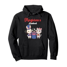 Cute Kawaii Magician's Assistant Rabbit Magic Trick Lovers Pullover Hoodie