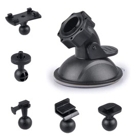 Video Recorder Holder for Dashcam Holder, Car Suction Cup Dashcam Holder, Car Suction Cup Dash Cam, with 5 Types Adapter, for Control DVR Camera Camcorder GPS Action Camera