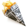 10 x Disposable Newsprint Paper Chip Cones party take away