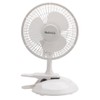 Holmes Convertible Desk & Clip Fan, White HCF0611A-WM