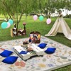 Cuslnox Picnic Blankets Waterproof Foldable - Outdoor Beach Blanket Sandproof,