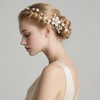 40Pcs Bridal Wedding Hair Pins, NIANAN Flower Crystal Pearl U