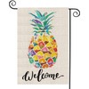 LHSION Welcome Pineapple Garden Flag 12.5 x 18 Inch Decorative