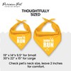Parisian Pet Unisex Dog Bandanas with Printed 'Born to Run'