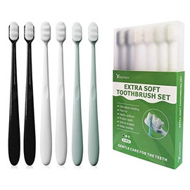 Easyhonor Cepillo Dental Extra Suave Dientes Sensibles Encías Retraídas Piezas Manual 20000 Cerdas Nano Protege Delicadas