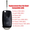 Replacement Key Fob Shell Compatible with Volkswagen 2 Button Remote