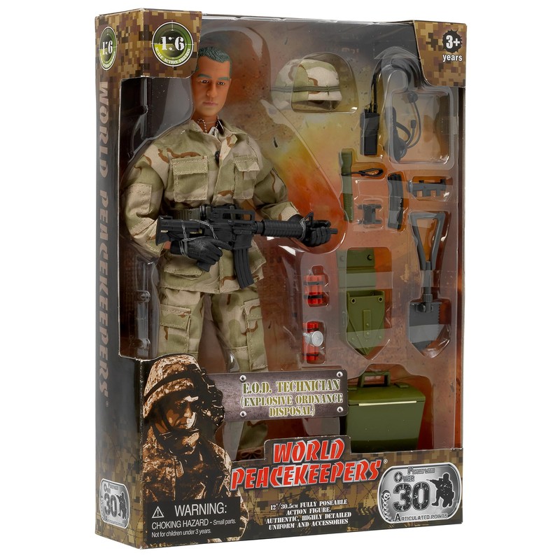 WORLD PEACEKEEPERS from Peterkin | 12" EOD Technician Action Figure