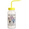SP Bel-Art Safety-Labeled 4-Color Dichloromethane Wide-Mouth Wash Bottles; 500ml (16oz),