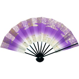 Four Seasons Mai Fan, Tenchi Cloud, 9.0 to 5 minutes, Black Painted Bone for Dancing, purple