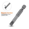 HARFINGTON SL6 Magnetic SLotted Screwdriver Bits 6mm S2 Steel Flat
