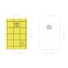 Monolike Checkers 4 Month Study Planner, Yellow - Chekers 4