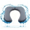 Universal Waterproof Leather Toilet Seat Cushion, Raised Padded Design, Soft