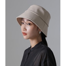 Nano Universe 673-4239305 Women's Faux Leather Bucket Hat, 040 beige