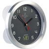 St. Leonhard Shower Clock: Bathroom Wall Clock with LCD Thermometer,