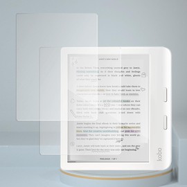 LaoShuSheng Anti-Glare Matte Screen Protector for 7" Kobo Libra Colour/Libra 2/Libra H2O e-reader (2-Pack) Anti Fingerprint Anti Burst Nano Matte Skin PET Soft Film (Matte)