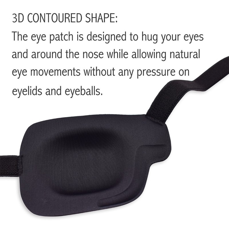 FCAROLYN 3D Eye Patch (Right Eye/Pack of 2)