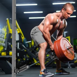 Kipika T Bar Row Landmine Attachment for 2" x 2" Power Rack - Heavy Duty T-Bar Row Platform with Swivel Suitable for 1" Standard Barbell Bar and 2" Olympic Bars - Ideal for Home Gym Workouts