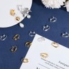 Beebeecraft 1 Box 36Pcs 18K Gold Plated 925 Sterling Silver