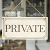 Private - Stylish Vintage Style Handmade Private Office Sign