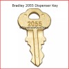 Bradley #2055 Key for Bradley Paper Towel & Toilet Tissue