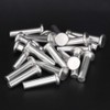 Hyuduo 20Pcs Gb867 M6 Flat Head Solid Aluminum Rivets Fasteners(M6*25),Rivet
