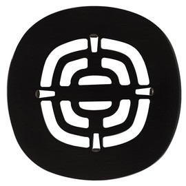 Westbrass Brass Snap-In Shower Strainer Grid, Matte Black, D316-62