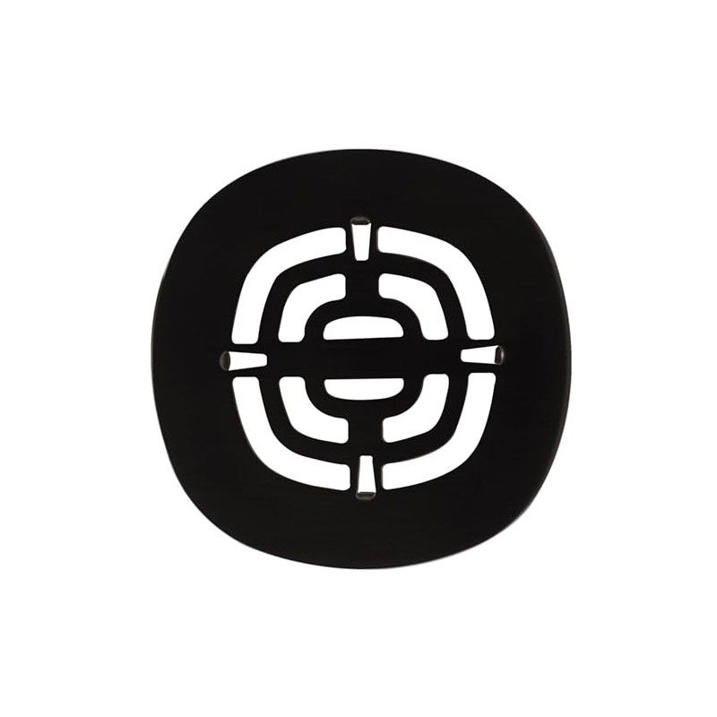 Westbrass Brass Snap-In Shower Strainer Grid, Matte Black, D316-62