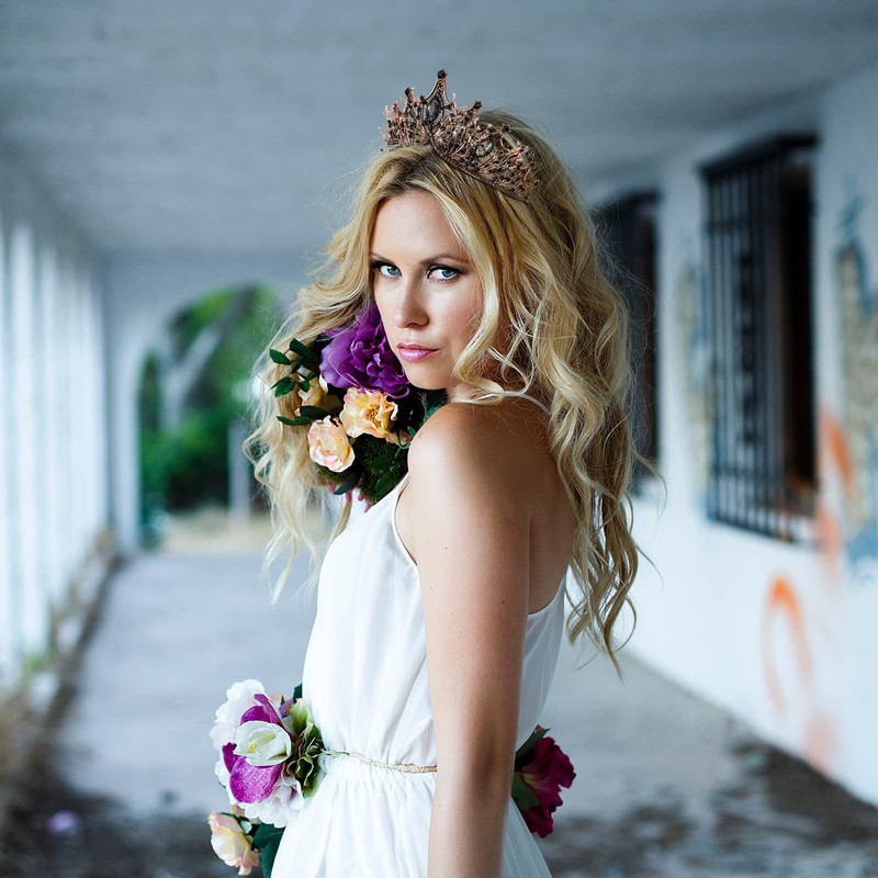 2 Pcs Crowns for Men Women Baroque Queen Crown King