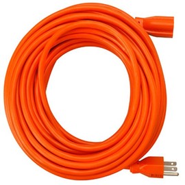 Master Electrician 02307ME 25-Feet Round Vinyl Extension Cord, Orange