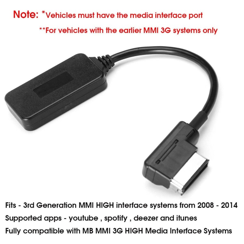 ZTT AMI MMI Interface bluetooth Music Streaming Receiver Cable Adapter
