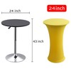 Deisy Dee 24x43 Cocktail Spandex Stretch Round Tablecloth Table Cover