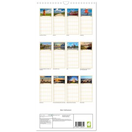 Family Planner 2025 - My East Frisia with 5 Columns (Wall Calendar, 21 cm x 45 cm) CALVENDO