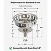 Highcraft 97633 Kitchen Sink Spin and Seal Basket Strainer Replacement